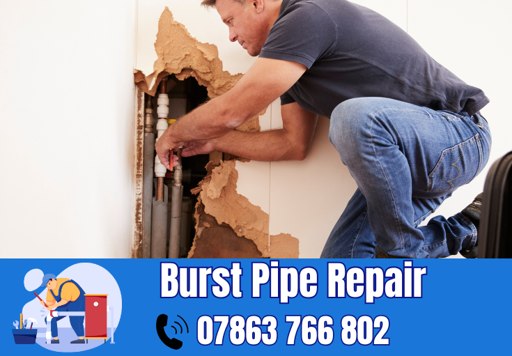 burst pipe repair Newton-le-Willows